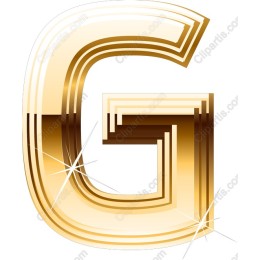 Golden Glamour Letter G