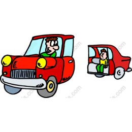 Cheerful Red Car