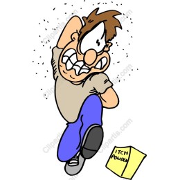 Comic Itch Relief Cartoon