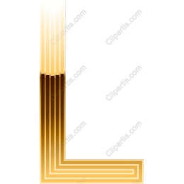 Golden L-Shaped Frame