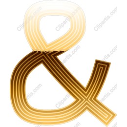 Stylish Gradient Ampersand