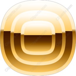 Gold Layered Abstract Icon