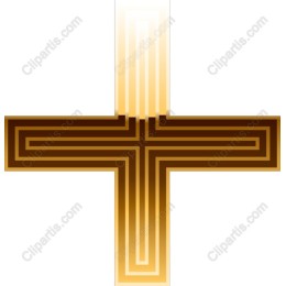 Golden Labyrinth Cross