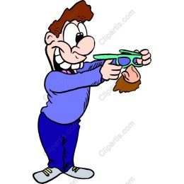Cartoon Character with Glasses