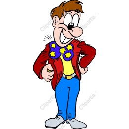 Cheerful Cartoon Character