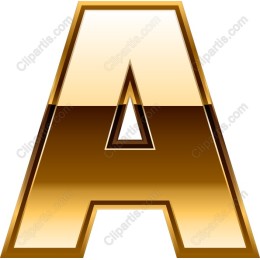 Elegant Gold Letter A