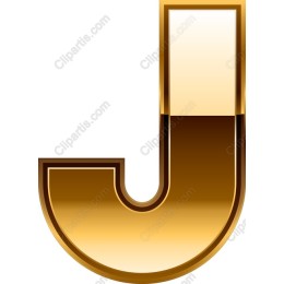 Golden Letter J