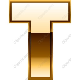 Gold Letter T