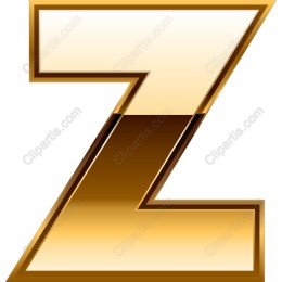 Gold Letter Z