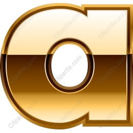Golden Letter A