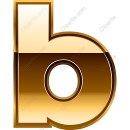 Elegant Gold Letter B