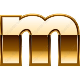 Gold Letter M