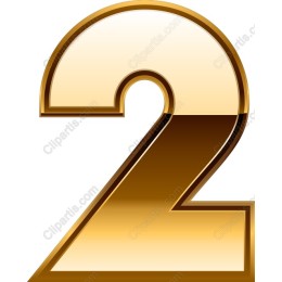 Luxurious Golden Number 2