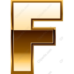 Golden Letter F