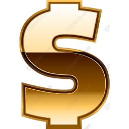 Gold Dollar Sign Collection