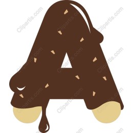 Chocolate Drip Letter A