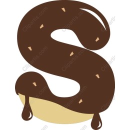 Chocolate Drizzled Letter