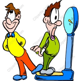 Cartoon Fitness Scale