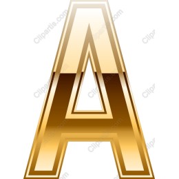 Golden Letter A