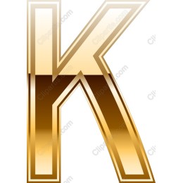 Golden Letter K