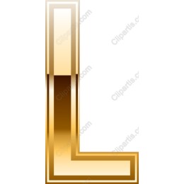 Elegant Gold Letter L