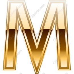 Gold Letter M