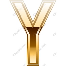 Golden Letter 'Y'