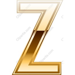Gold Gradient Z Letter