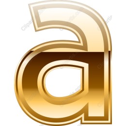 Elegant Gold Letter A