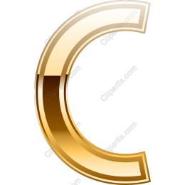Gold Letter C