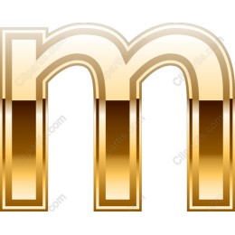 Golden Letter M