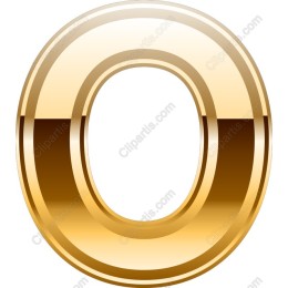 Golden Letter O