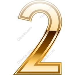 Elegant Gold Number Two