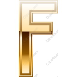 Golden Letter F