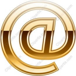Golden @ Symbol - Elegant Digital Projects