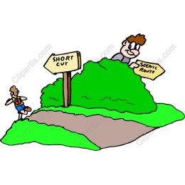 Jogger's Journey: Short Cut vs. Scenic Route