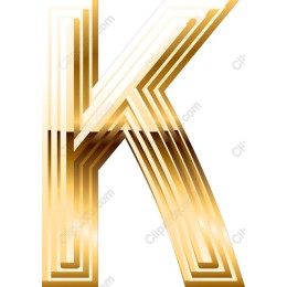 Golden Letter K