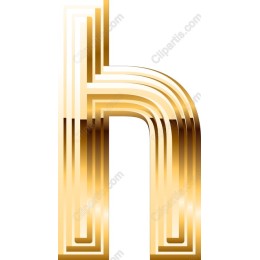 Golden Letter H