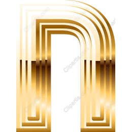 Gold Geometric Arc