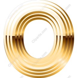 Gold Circular Layered