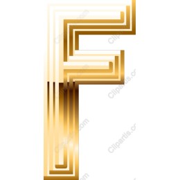 Golden Letter F