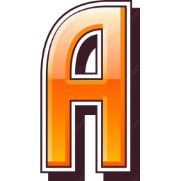 Stylized Bold Letter A