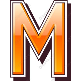 Vibrant Letter M
