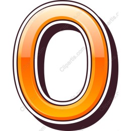Vibrant Orange Letter O