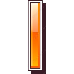 Gradient Vertical Rectangle in Orange