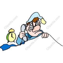 Comical Sleepless Character