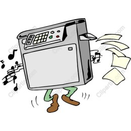 Fun Photocopier Character