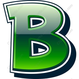 Vibrant Letter B