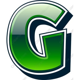 3D Green Letter G