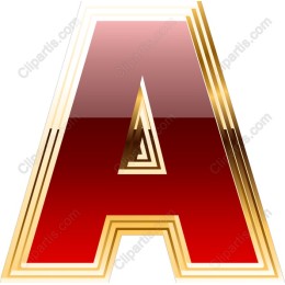 Elegant 3D Letter A